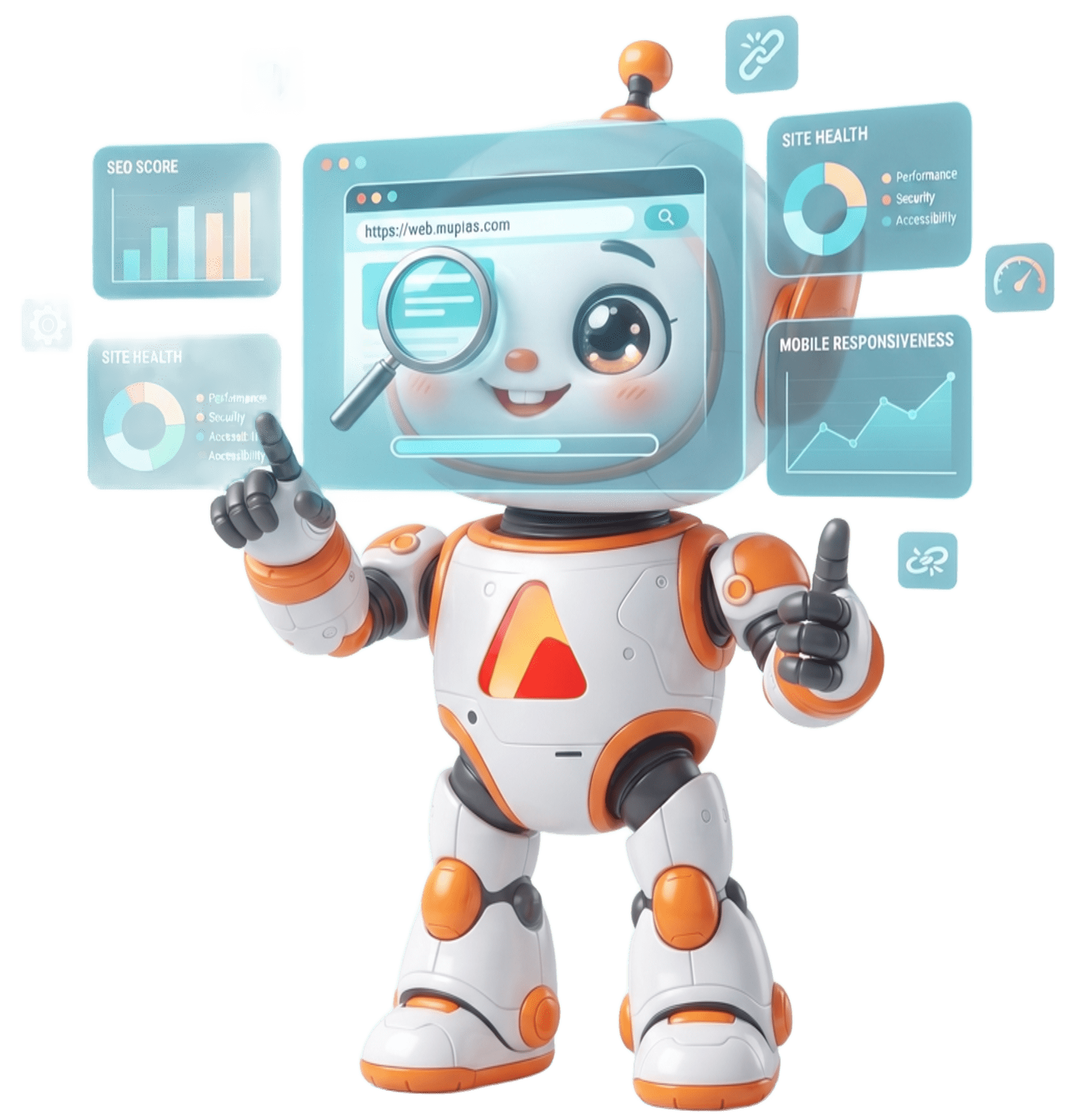 Free website audit and SEO check illustration