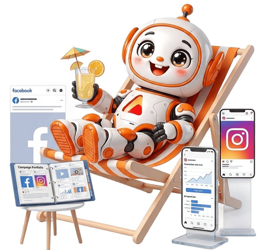Meta ads illustration - Facebook and Instagram advertising